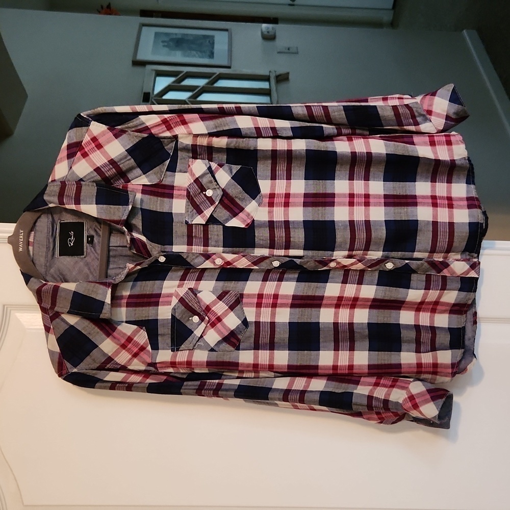 Rails X Revolve Kendra‎ button up, long sleeve plaid shirt, size medium